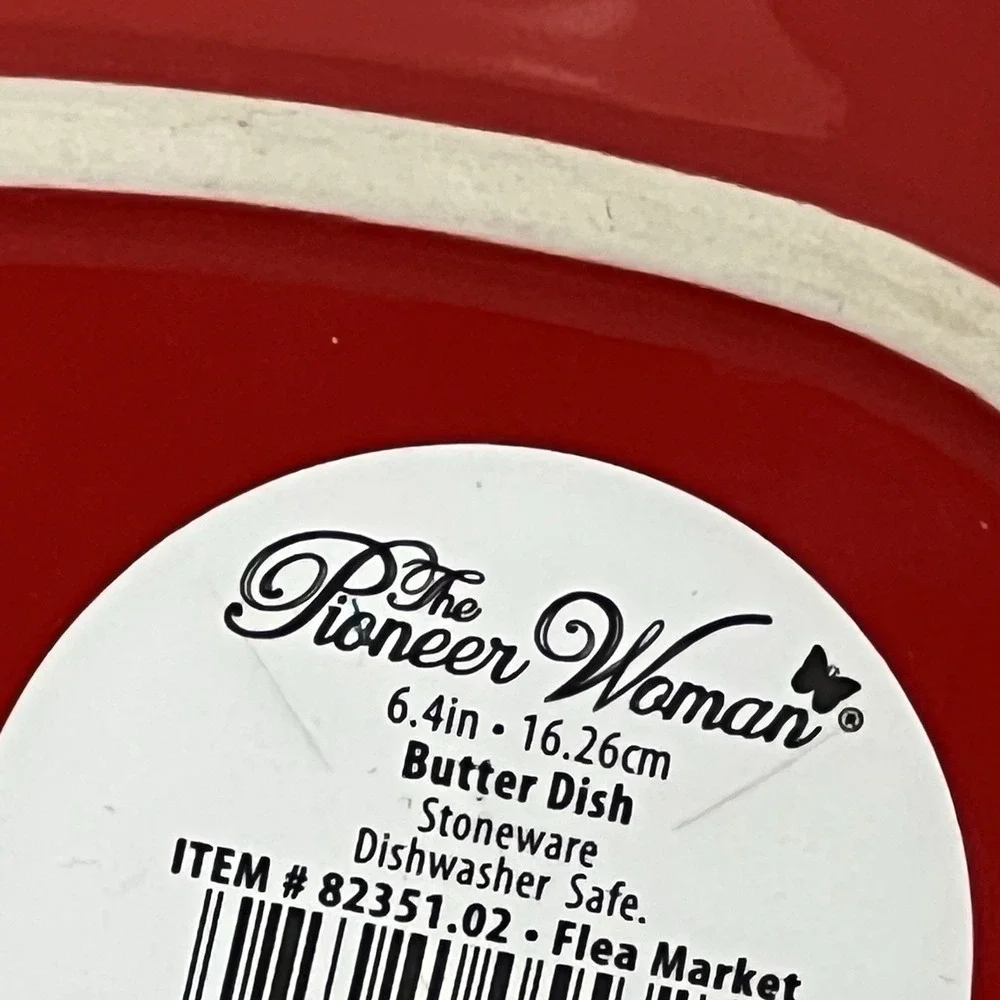 The Pioneer Woman Flea Market Floral Butter Dish Yellow Butterfly